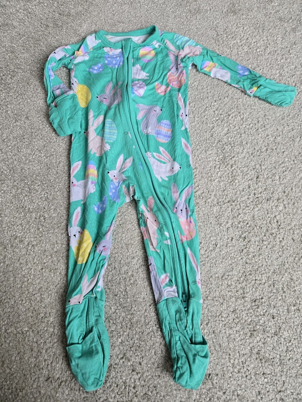 Easter Mint Bunny Little Sleepies Pajamas